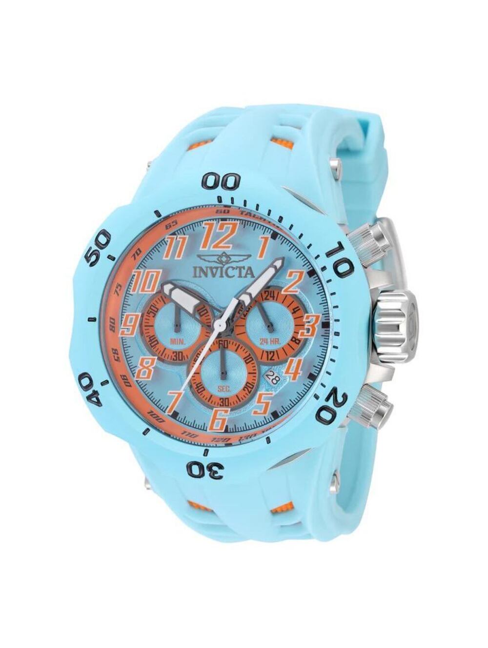 Invicta Venom Hydra Men's Watch - 52mm, Light Blue, Orange (48238)